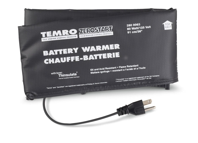 Temro Zerostart 2800063 Battery Warmer/Blanket, 80W, 36-in B9