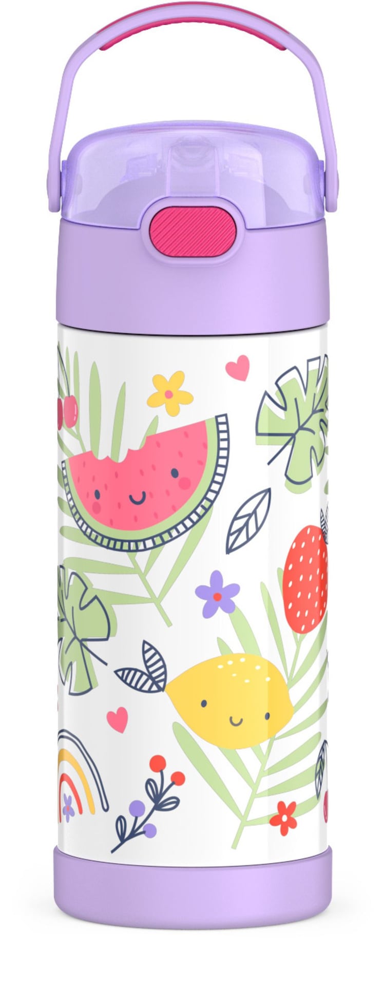 Thermos Rainbow Fruit Stainless Steel Insulated Water Bottle, 14-oz O5