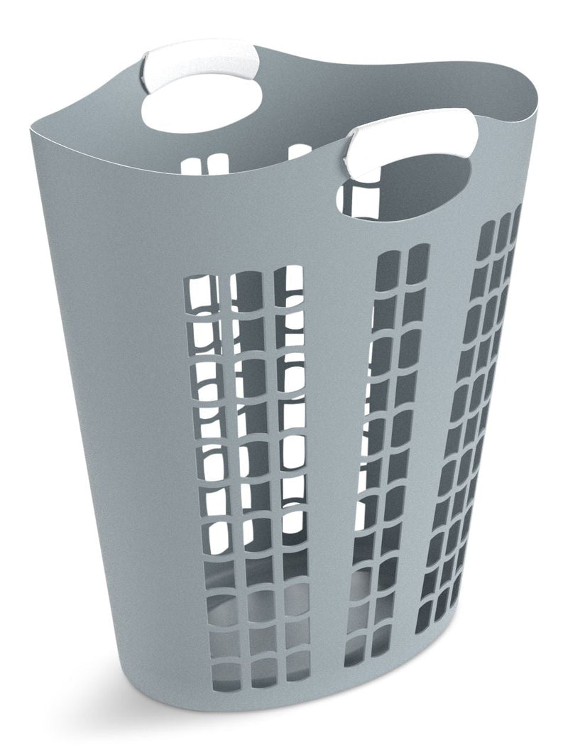 type A Easy Carry Flexible Laundry Hamper, 21.3 x 11 x 24.7-in, Grey P9
