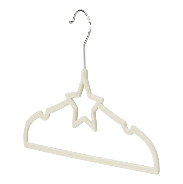 type A Kids' Non-Slip Slim Swivel Hanger with Star, Drizzle, 10-pk O7