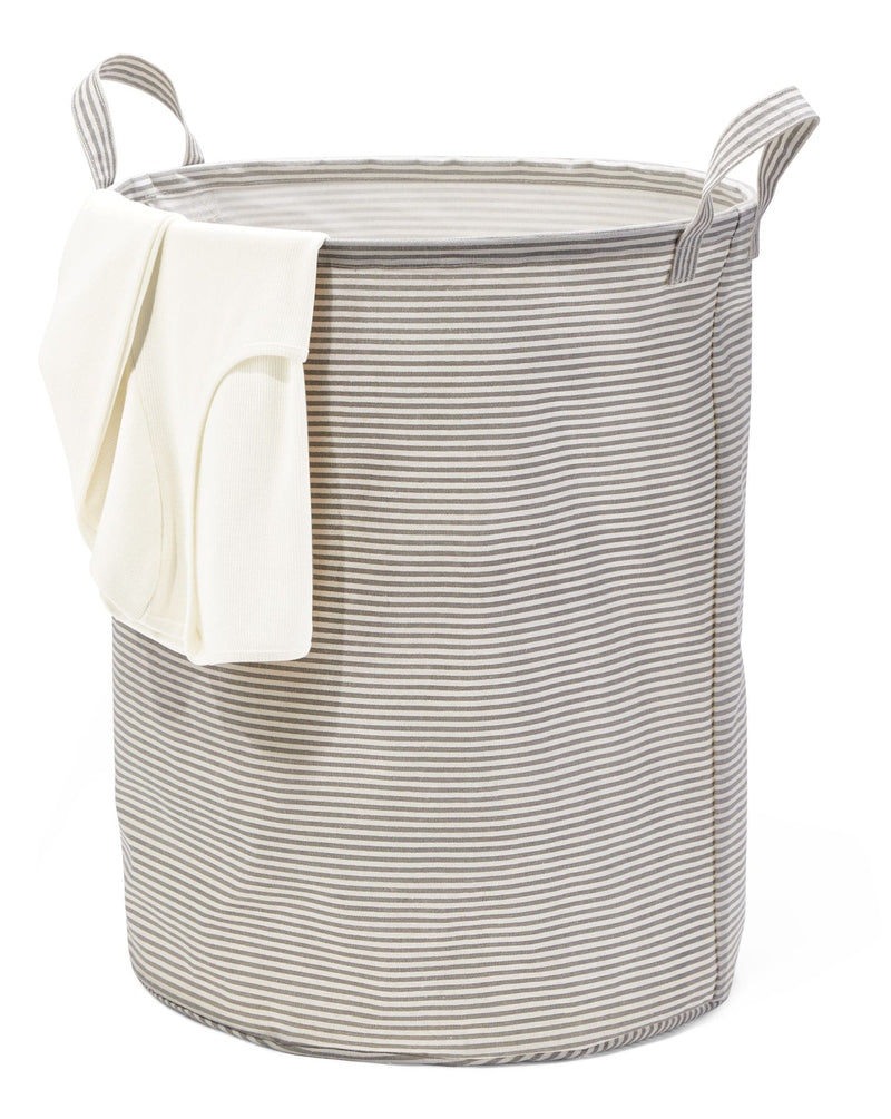 type A Prima Round Collapsible Laundry Hamper, 80-L, Striped C6