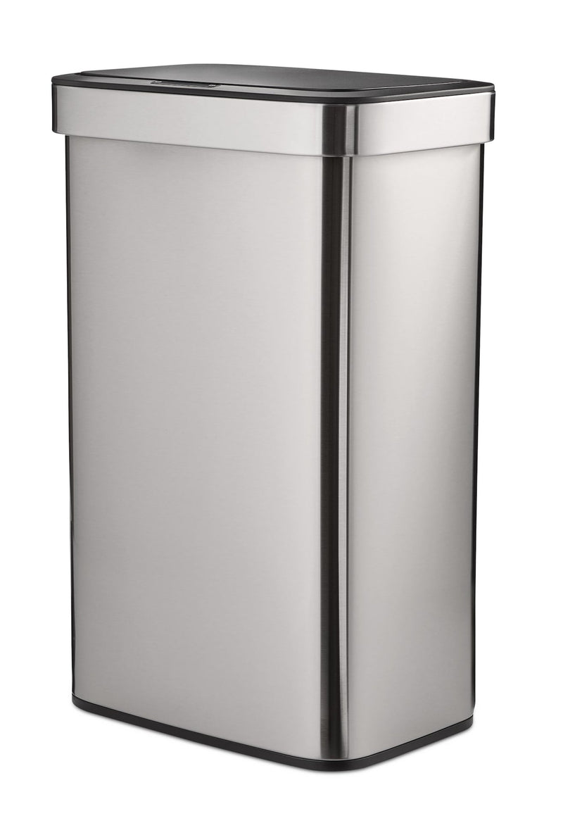 Type A Stainless Steel Rectangular Auto Indoor Refuse Bin with Resin Motion Sensor Lid, 50-L S8