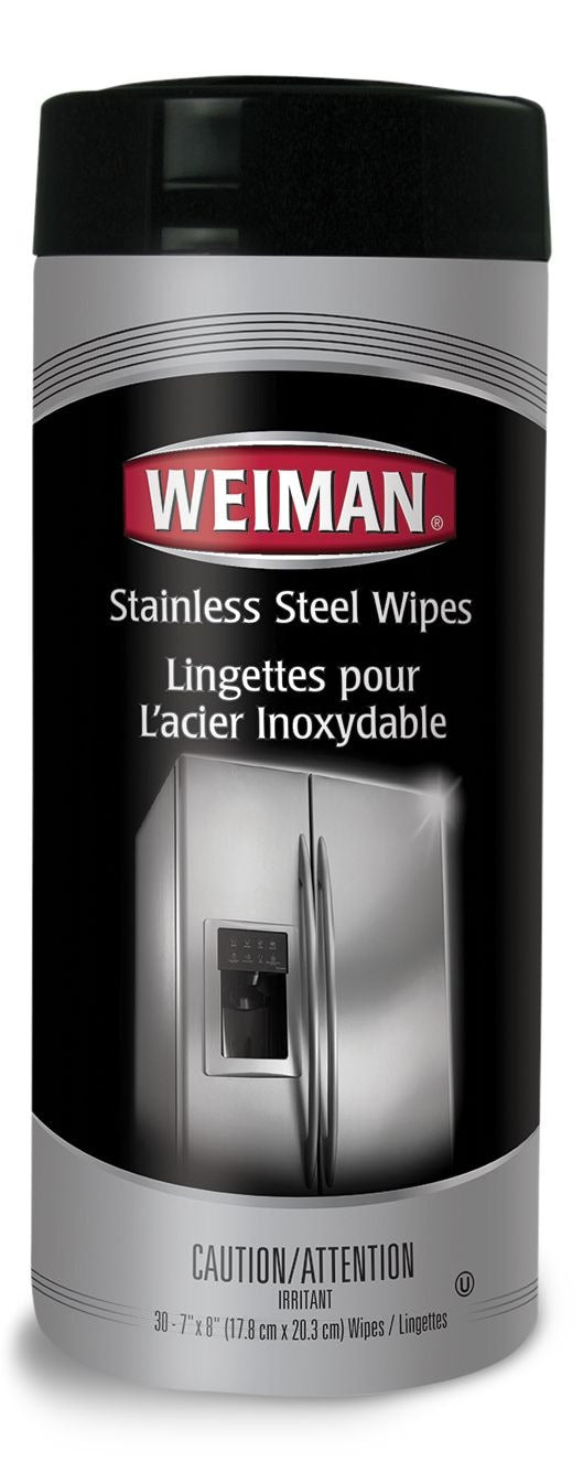 Weiman Stainless Steel Cleaning and Protectant Wipes, 30 Wipes Q3