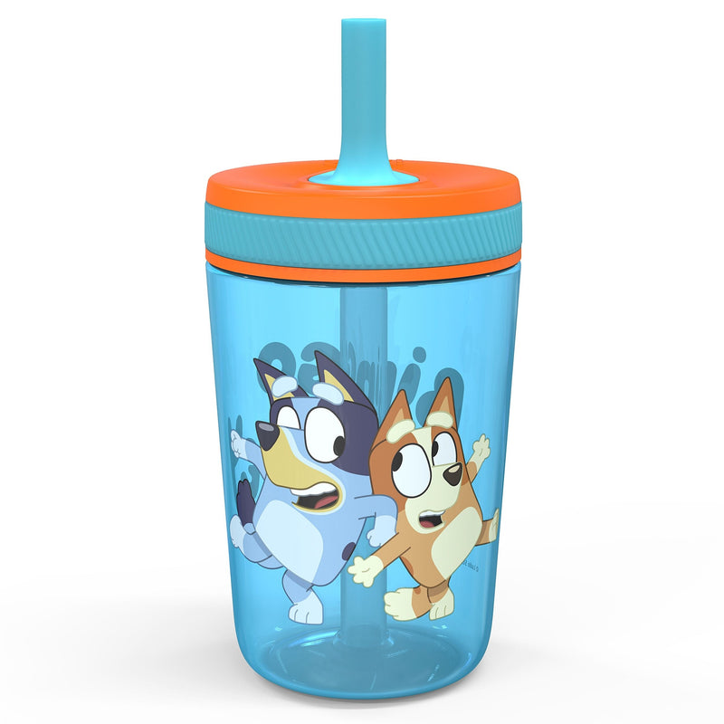 Zak Designs Bluey Kelso Straw Water Bottle for Kids, 50-oz B8